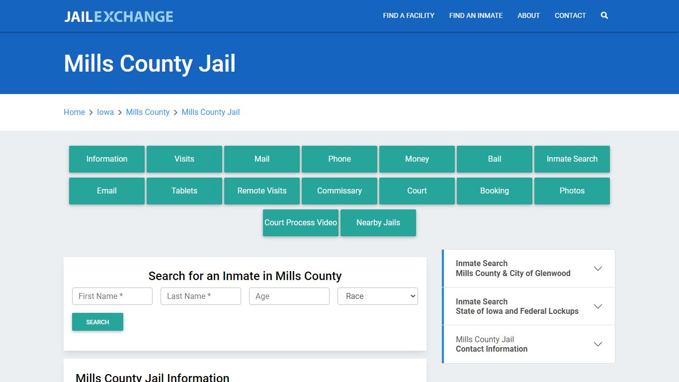 Mills County Jail Roster Lookup, IA, Inmate Search - Jail Exchange